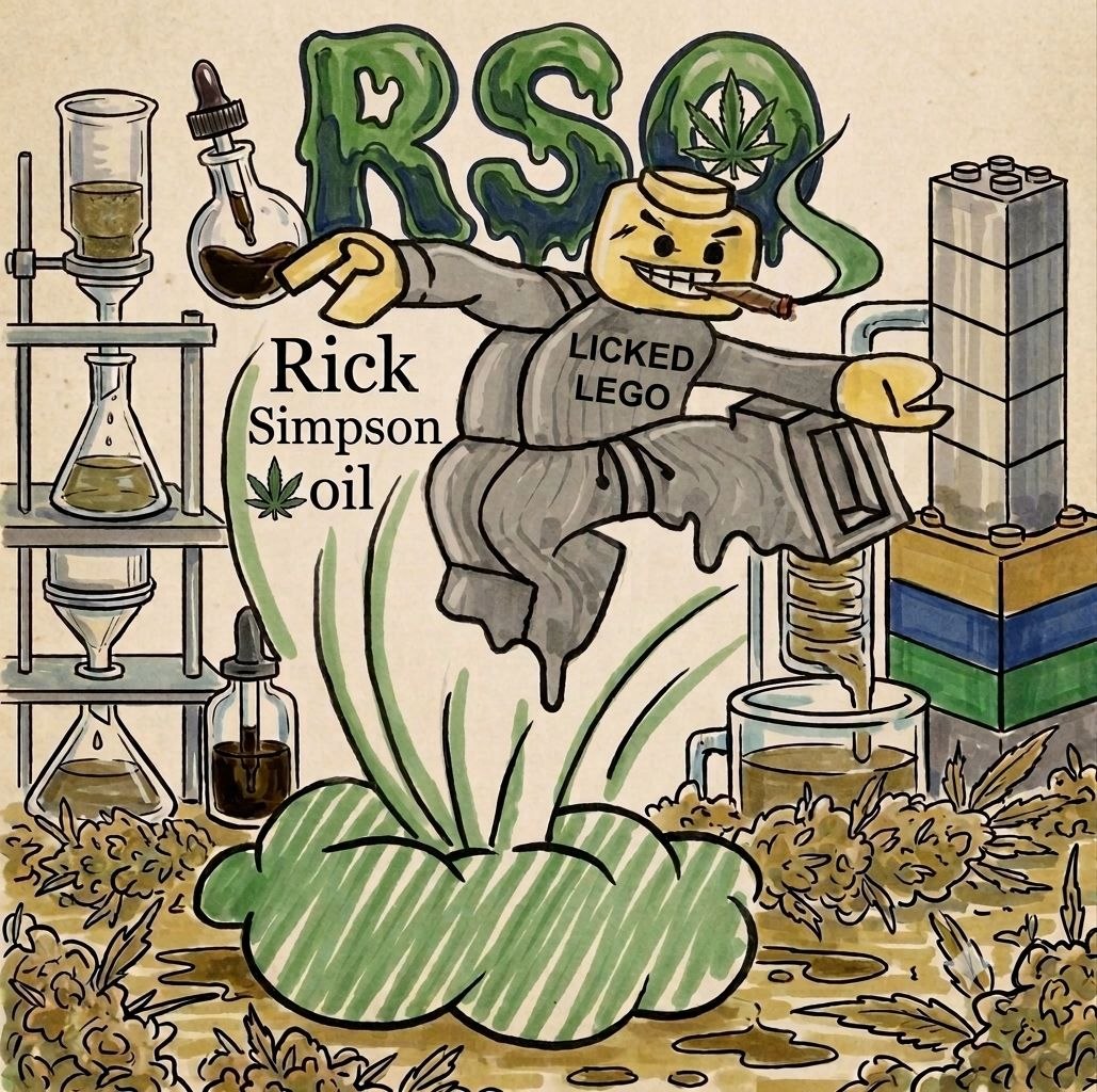Rick Simpson Oil artwork poster